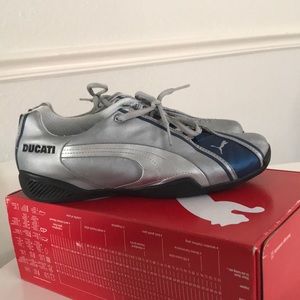 Puma Panigale Silver - insignia blue black